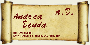 Andrea Denda vizit kartica